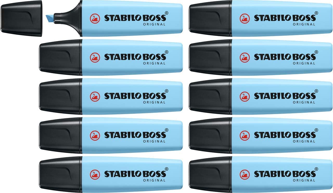 Highlighter - STABILO BOSS ORIGINAL Pastel - Pack of 10