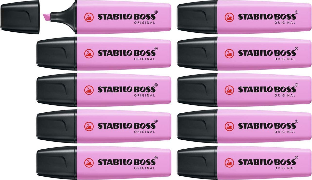 Highlighter - STABILO BOSS ORIGINAL Pastel - Pack of 10