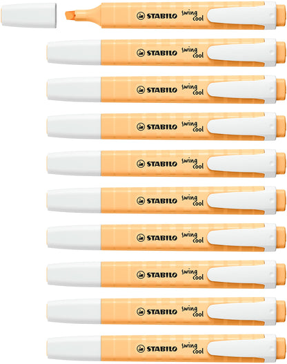 Highlighter - STABILO swing cool Pastel - Pack of 10