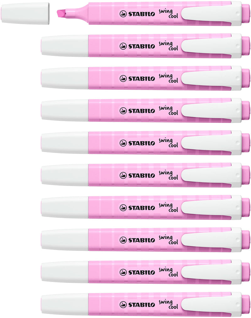 Highlighter - STABILO swing cool Pastel - Pack of 10