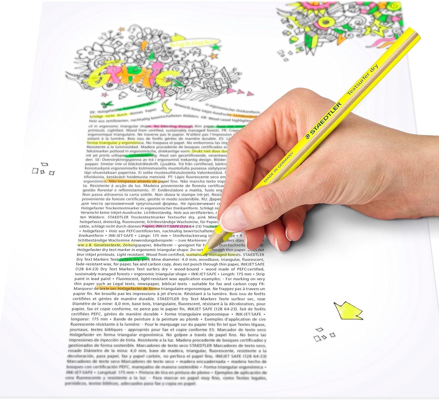Staedtler Textsurfer Dry Pencil - Green (Box of 12