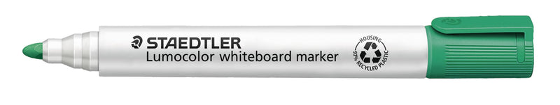 STAEDTLER 351-5 Lumocolor Whiteboard Marker Bullet Tip -Green (Box of 10