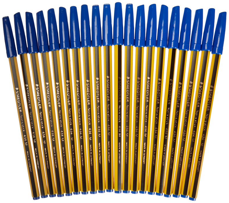 Staedtler 43403 Ballpoint Pen-Blue(set of 20