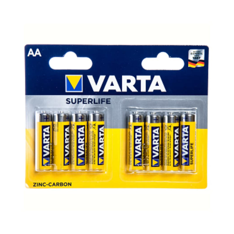 VARTA Caricabatterie Marca Modello CF8 SUPERLIFE ZINCO Carbone AA
