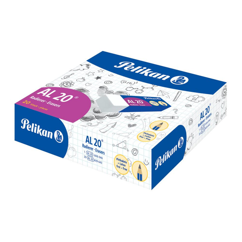 Pelikan 0ARD51-Plastic/Rubber To 20 White for Pencil Box 20
