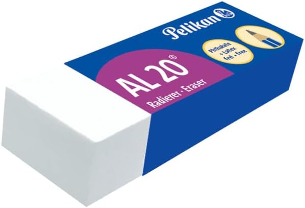 Pelikan 0ARD51-Plastic/Rubber To 20 White for Pencil Box 20
