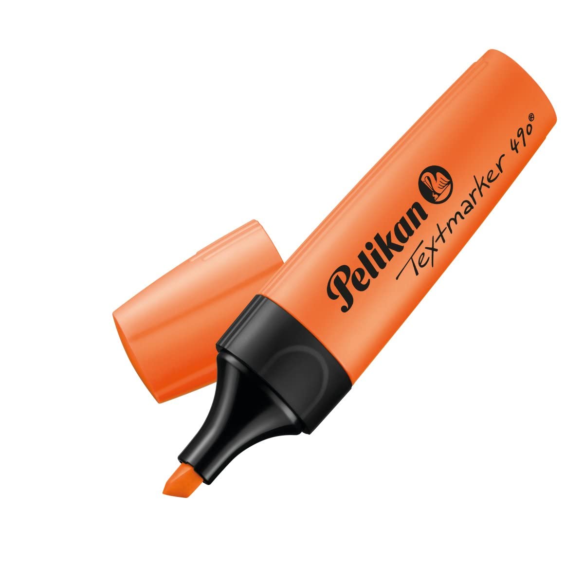 Pelikan 814119 Highlighter 490 Fluorescent Orange Pack of 10 in Folding Box