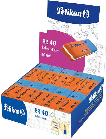 Pelikan BR40 Rubber Erasers - Box of 40