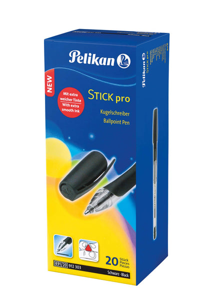 Pelikan ballpoint pen, per 1 box, 20 pieces, black