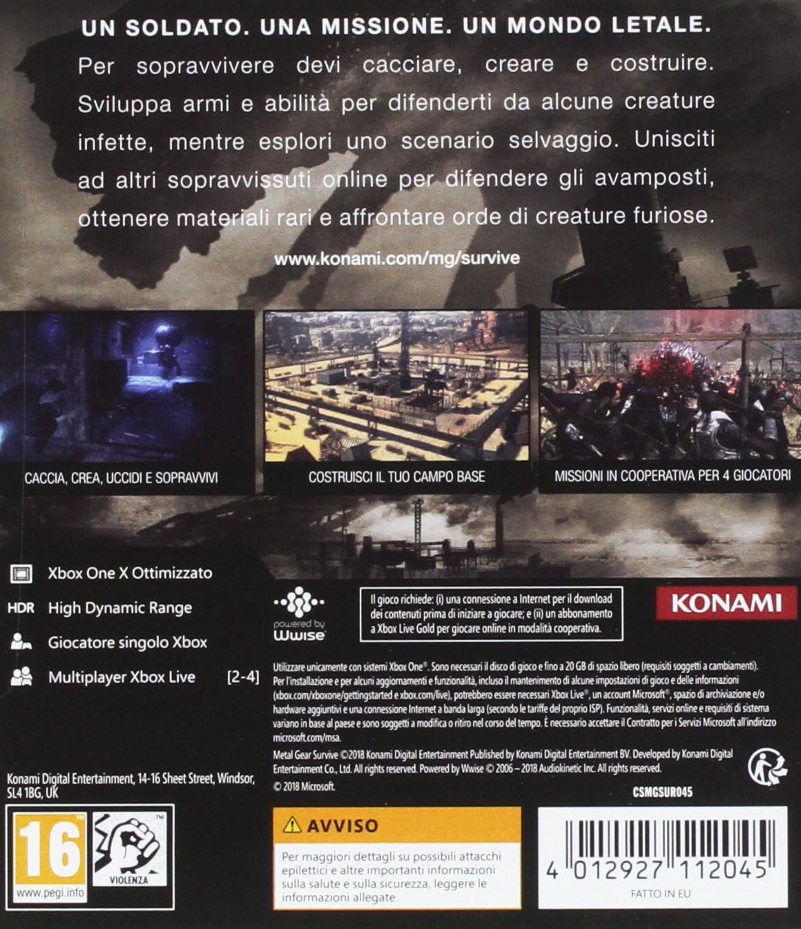 Metal Gear Survive - Xbox One Xbox One Single