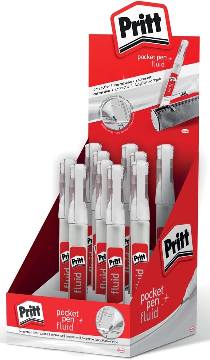 Pritt PCPDB Correction Pen Pocket Pen Fluid Pack of 10 Display 9H