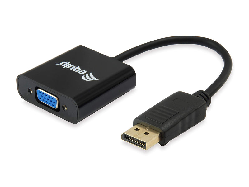 equip DisplayPort to HD15 VGA Adapter, 15 cm – Cable Interface/Gender Adapter (15 cm, DisplayPort, VGA, 0.15 m, Black