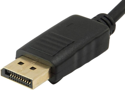 equip DisplayPort to HD15 VGA Adapter, 15 cm – Cable Interface/Gender Adapter (15 cm, DisplayPort, VGA, 0.15 m, Black