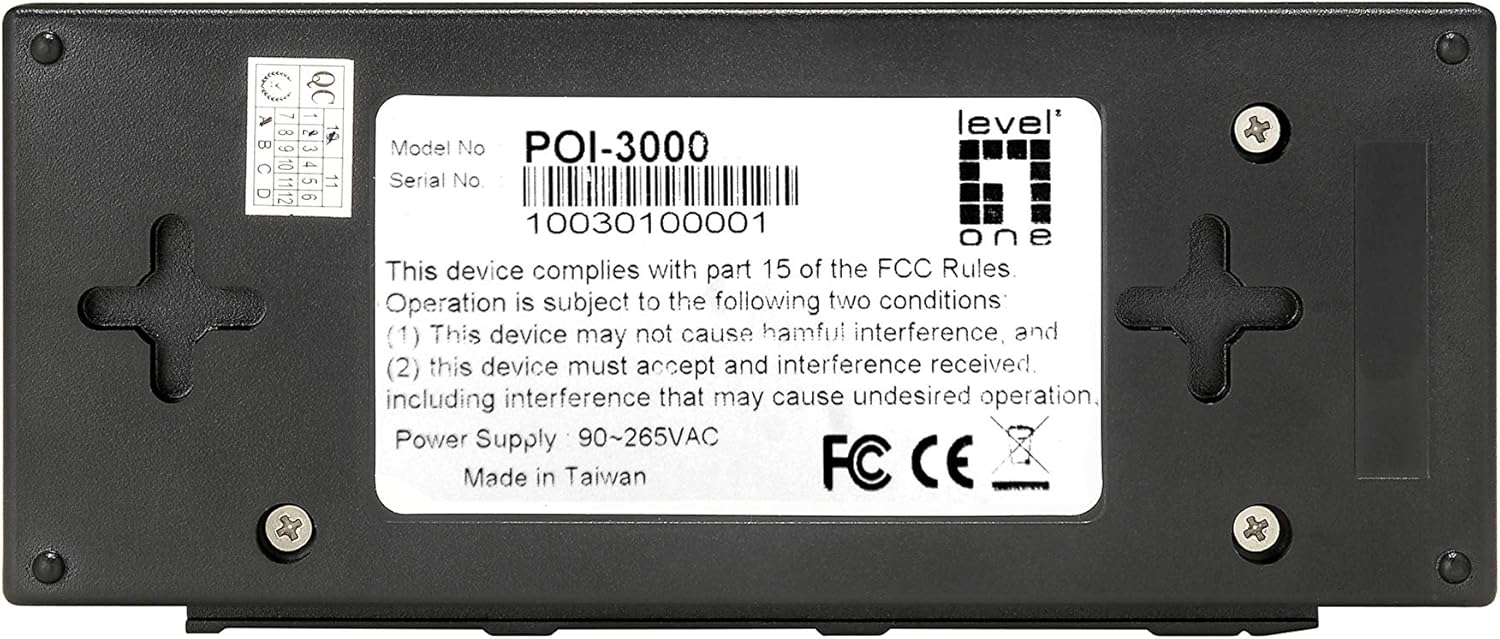 LevelOne POI-3000 High Power PoE Gigabit Injector