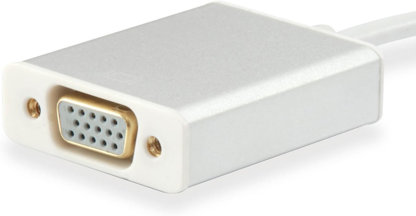 Equip 133451 USB Type C VGA White Cable Interface/Gender Adapter - Cable Interface/Gender Adapter (USB Type C, VGA, Male/Female, 0.15 m, White