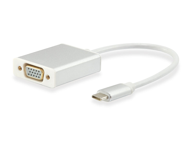 Equip 133451 USB Type C VGA White Cable Interface/Gender Adapter - Cable Interface/Gender Adapter (USB Type C, VGA, Male/Female, 0.15 m, White