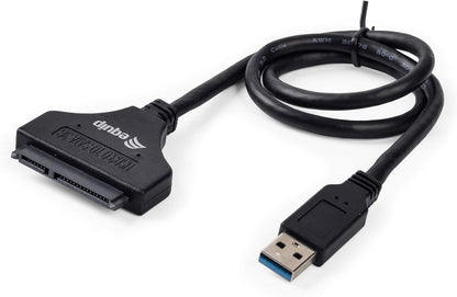 Equip 133471 Adaptador de Cable USB 3.0 A SATA Negro - Adaptador para Cable (USB 3.0 A, SATA, Male Connector/Male Connector, 0,5 m, Negro