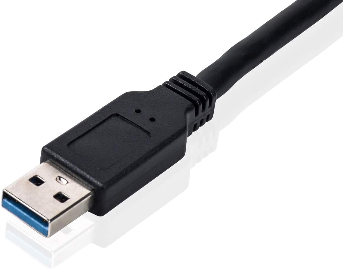 Equip 133471 Adaptador de Cable USB 3.0 A SATA Negro - Adaptador para Cable (USB 3.0 A, SATA, Male Connector/Male Connector, 0,5 m, Negro
