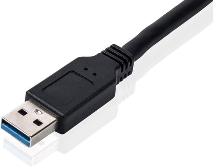 Equip 133471 Adaptador de Cable USB 3.0 A SATA Negro - Adaptador para Cable (USB 3.0 A, SATA, Male Connector/Male Connector, 0,5 m, Negro