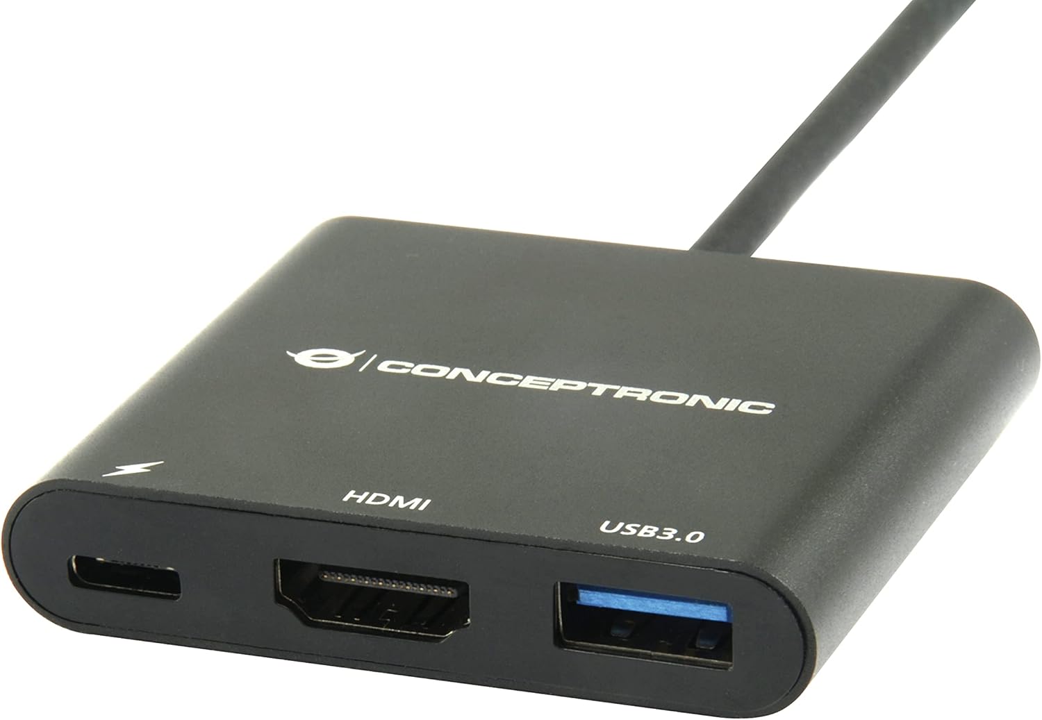 Conceptronic DONN01B USB-C ZU -HDMI-Adapter, Schwarz