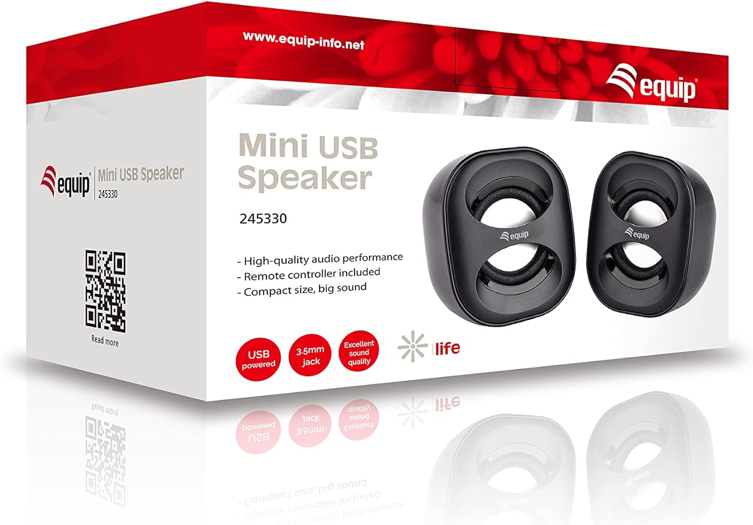 Equip Mini USB speaker, black.