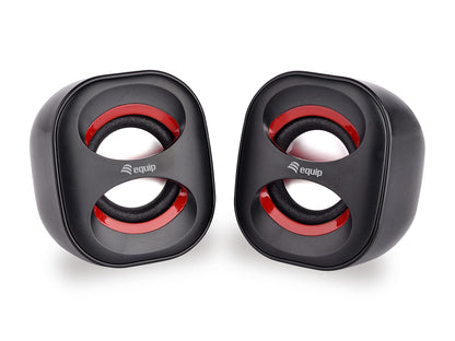Altavoces Equip Life 2.0 Mini 6w Rms Negro Y Rojo