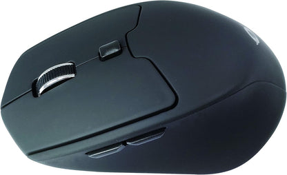 Conceptronic LORCAN02B 6-Button Ergonomic Bluetooth 5.0 Mouse, DPI switch (800/1200/1600), Suitable for right-hand users, Rubberised finishing