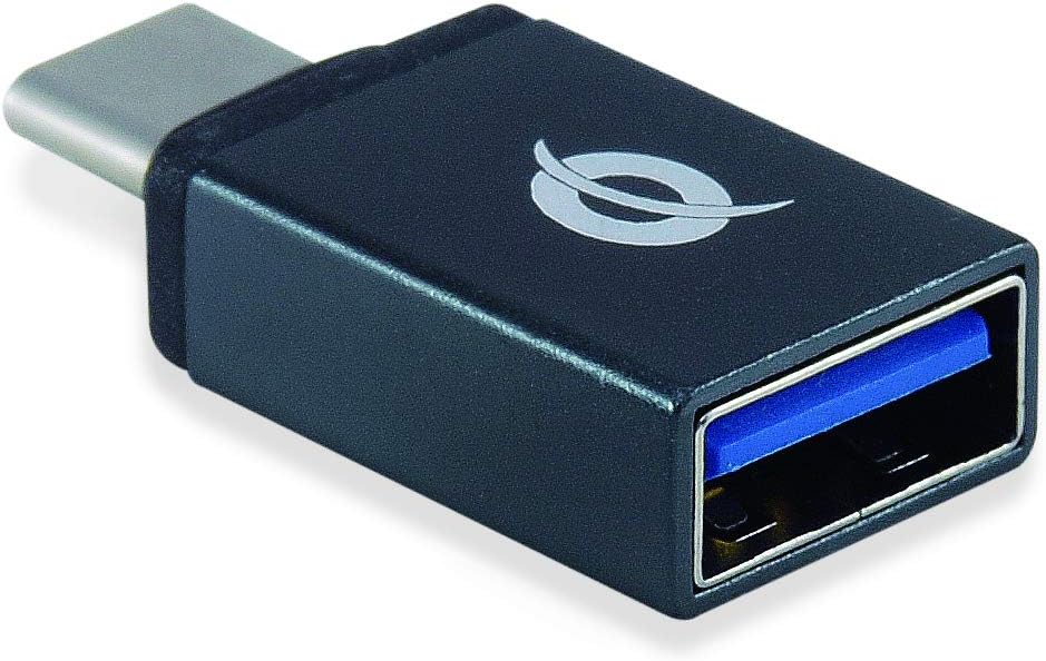 Conceptronic HUBBIES04B 4-Port USB 3.0 Hub and OTG Adapter for USB-C