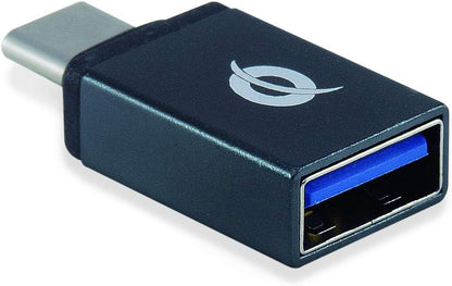 Conceptronic HUBBIES04B 4-Port USB 3.0 Hub and OTG Adapter for USB-C