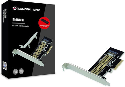Conceptronic EMRICK05BS M.2 NVMe SSD PCIe Adapter