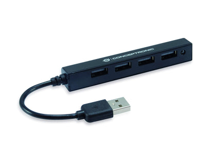 Conceptronic HUBBIES05B USB Hub 4-Port USB 2.0 Black