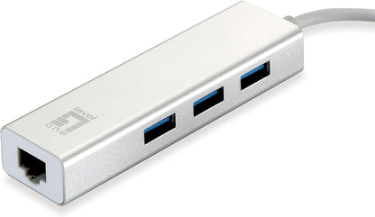 LevelOne USB Hub 3-Port Wake-on-LAN USB-0503 V 3 Network Adapter