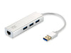 LevelOne USB Hub 3-Port Wake-on-LAN USB-0503 V 3 Network Adapter