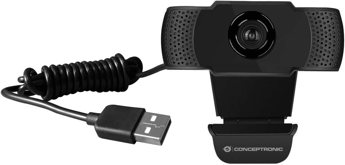 Conceptronic AMDIS01B Webcam AMDIS 1080P Full HD Webcam + Microphone Black