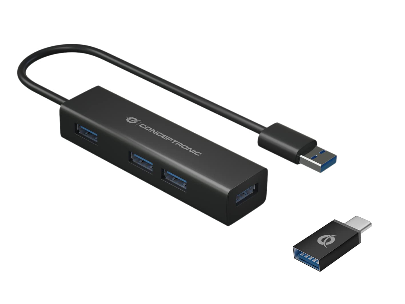CONCEPTRONIC Conceptronic HUBBIES06B USB 3 2 Gen 1 3 1 Gen 1 Type A 5000 Mbits s Black