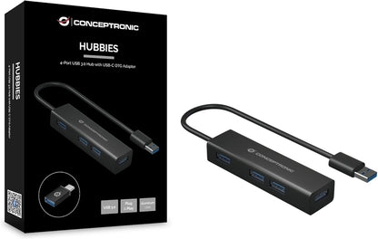 CONCEPTRONIC Conceptronic HUBBIES06B USB 3 2 Gen 1 3 1 Gen 1 Type A 5000 Mbits s Black