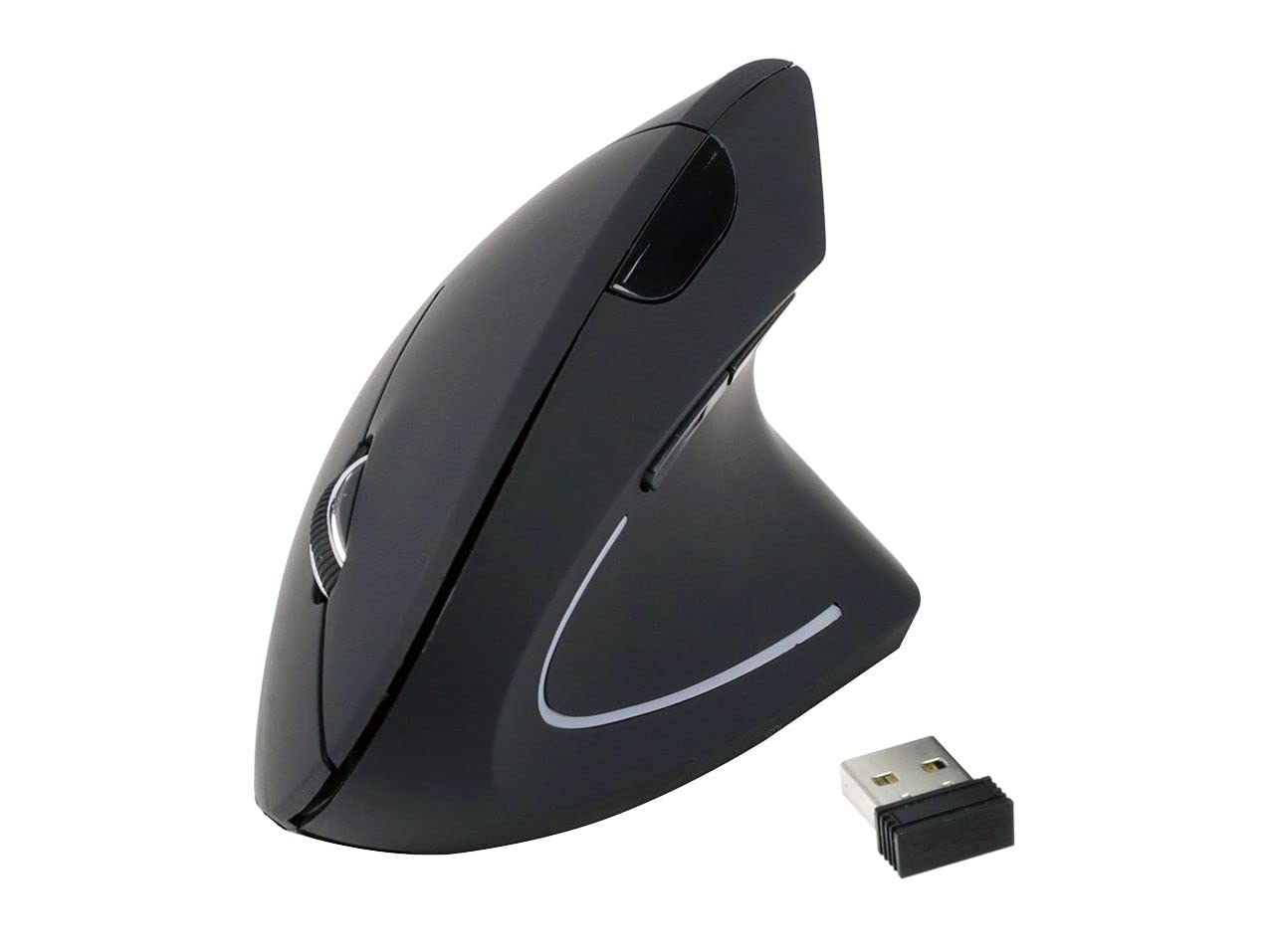 Equip 245110 Ergonomic Wireless Mouse Left and Right Handed Black