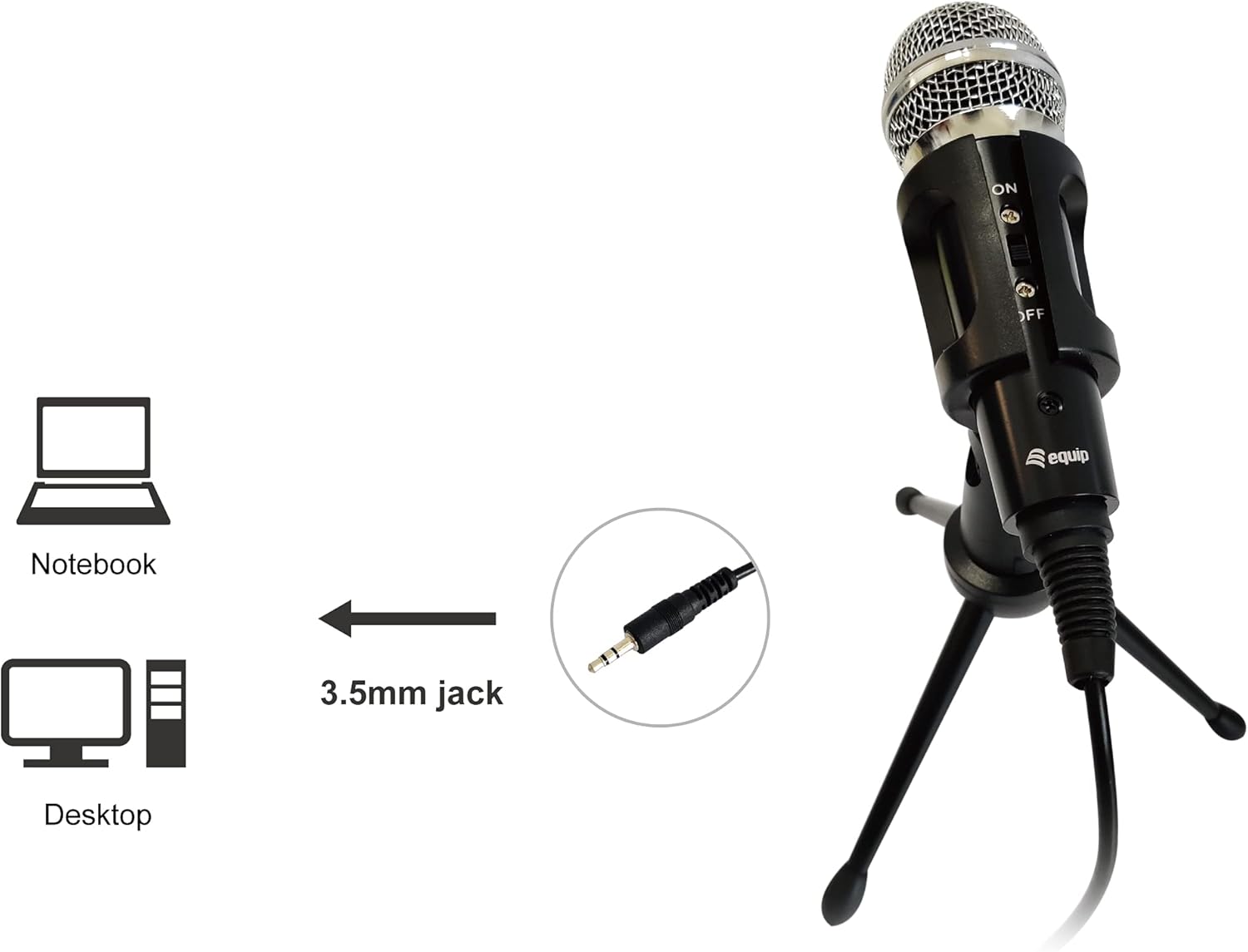 Equip 245341 Mini Stereo Table Microphone