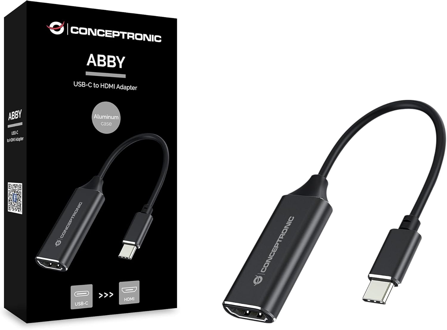 Conceptronic ABBY03B USB-C to HDMI Adapter