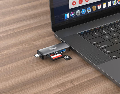 Equip USB 3.0 HUB OTG SB-C & USB-A SD/MicroSD Card Reader