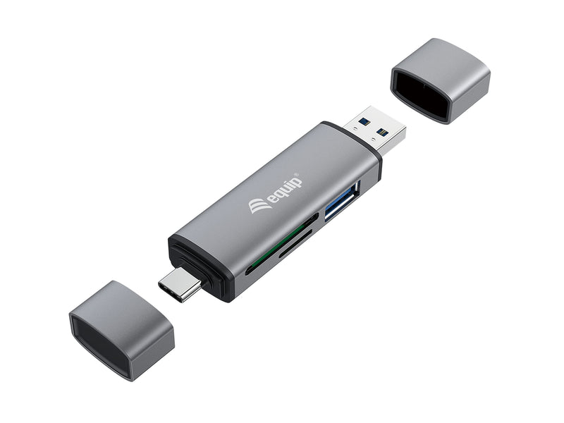 Equip USB 3.0 HUB OTG SB-C & USB-A SD/MicroSD Card Reader