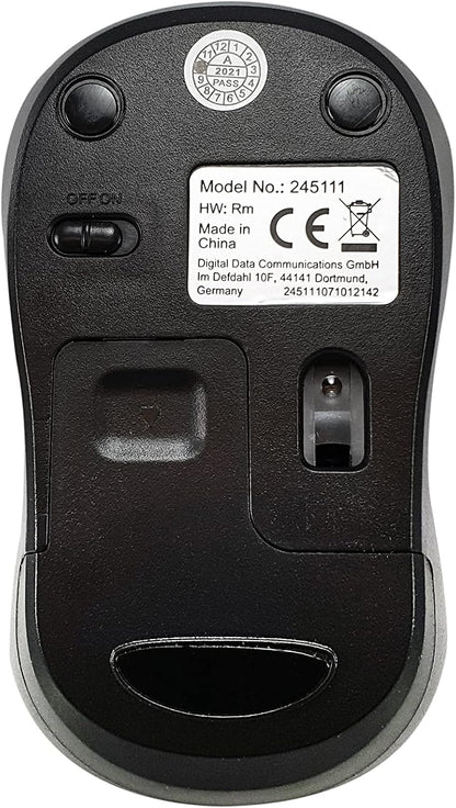 Equip 245111 Wireless Optical Mouse Black Mini