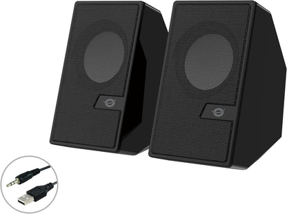 Conceptronic BJORN02B 2.0 Channel Computer Speaker 6 Watt with Bluetooth including Remote Control