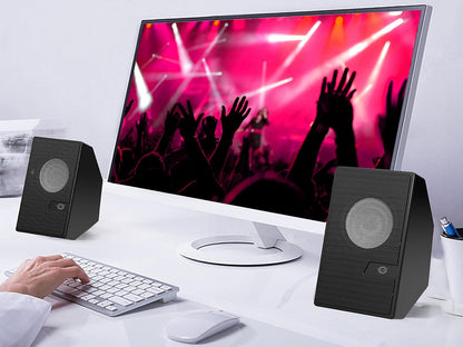 Conceptronic BJORN02B 2.0 Channel Computer Speaker 6 Watt with Bluetooth including Remote Control