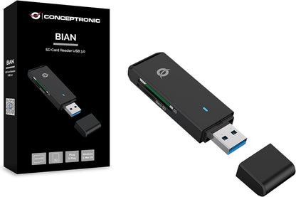 Conceptronic BIAN02B SD Card Reader USB 3.0 Black