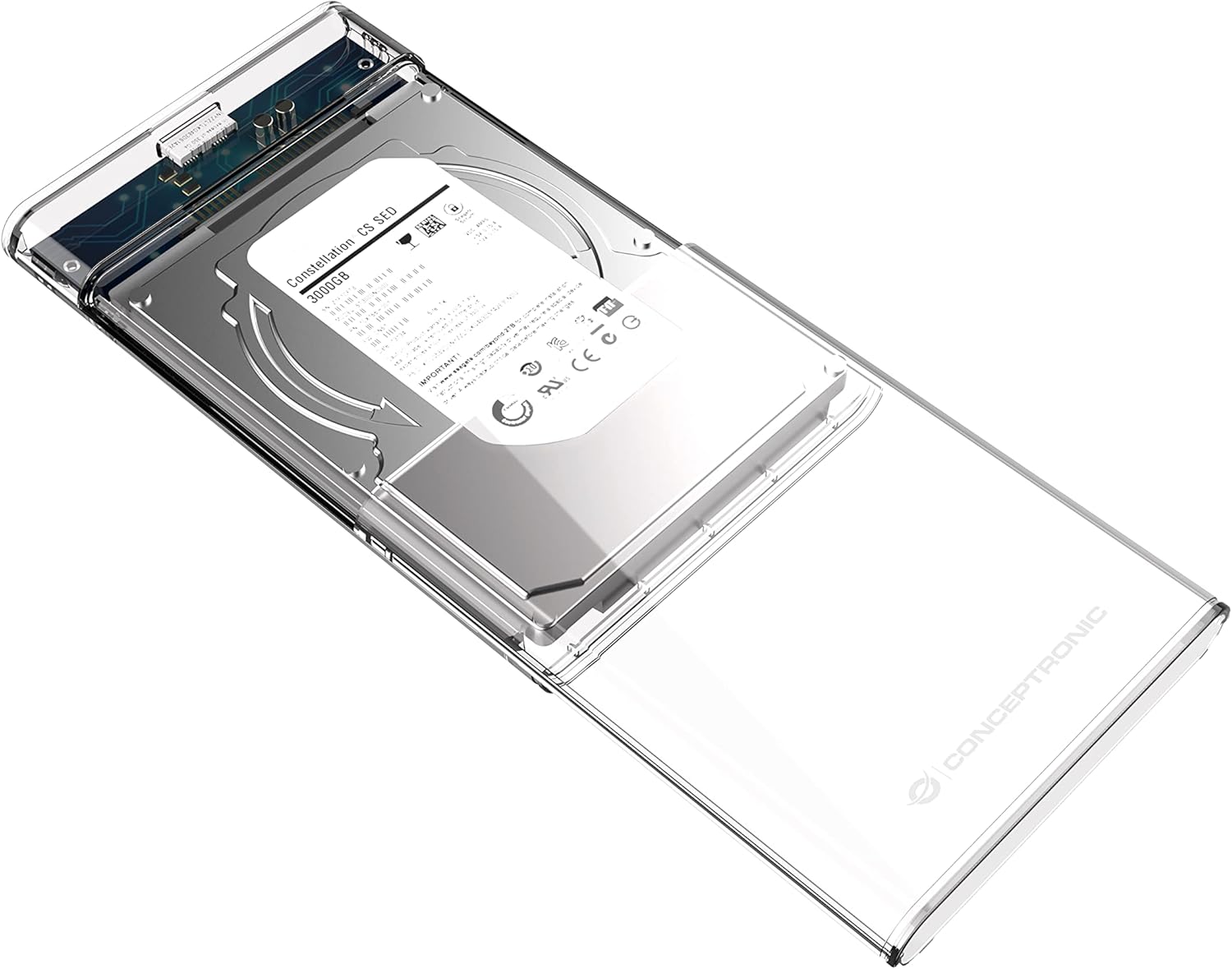 Conceptronic DANTE03T 2.5 Inch Hard Drive Box USB 3.0 HDD Enclosure SATA HDDs/SSDs