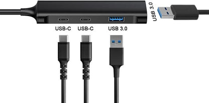 Conceptronic HUBBIES12B 4-Port USB 3.2 Gen 1 Hub USB-C x 2 USB-A x 2 Aluminum Housing