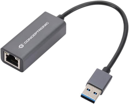 Conceptronic ABBY08G Gigabit USB 3.0 Network Adapter Wake On LAN Compatible with Nintendo Switch