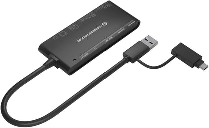 CARD READER EXTERNO USB-C/ USB-A 7EN1 CONCEPTRONIC BIAN03B USB 3.0 SD/SDHC/SDXC MMC MS M2 CT XD MICROSD/TFLASH