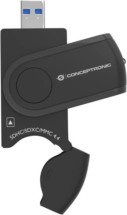 CONCEPTRONIC BIAN04B 4 in 1 USB 3.0 Card Reader SD/SDHC/SDXC x 2 Micro SD/T-Flash x 2